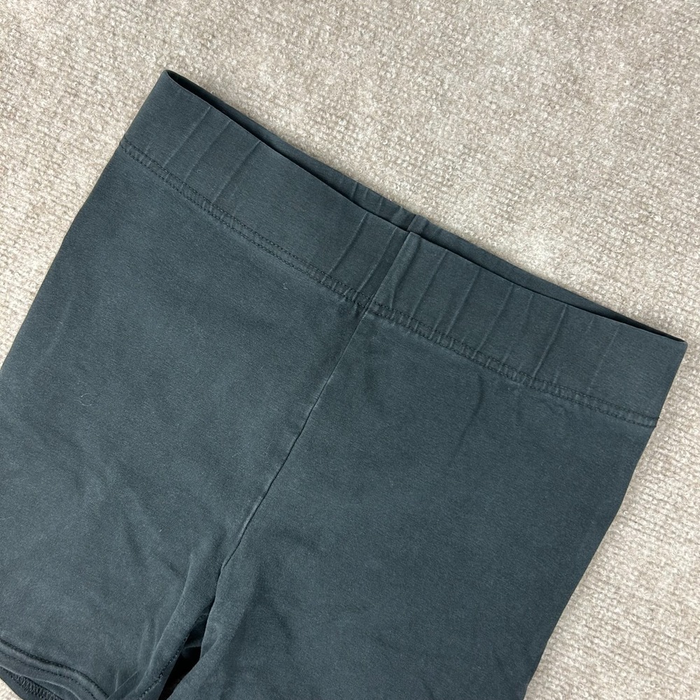 Madewell MWL Biker Shorts Women S Charcoal Gray Cotton Stretch Knit High Rise 5"